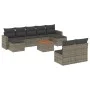 10-piece garden sofa set with gray synthetic rattan cushions by , Modular outdoor sofas - Ref: Foro24-3224324, Price: 526,04 ...