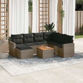 8-piece garden sofa set and gray synthetic rattan cushions by , Modular outdoor sofas - Ref: Foro24-3224240, Price: 451,91 €,...