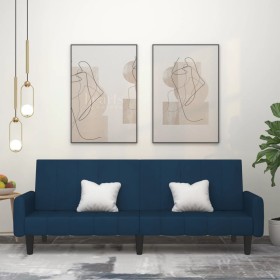 2-Sitzer-Schlafsofa aus blauem Samt von , Sofas - Ref: Foro24-375773, Preis: 275,80 €, Rabatt: %