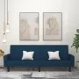 2 seater blue velvet sofa bed by , Sofas - Ref: Foro24-375773, Price: 275,80 €, Discount: %