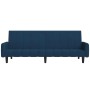 2 seater blue velvet sofa bed by , Sofas - Ref: Foro24-375773, Price: 275,80 €, Discount: %