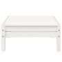 3-Sitzer-Gartensofa mit Fußstütze aus weißem Kiefernholz von , Modulare Sofas für den Außenbereich - Ref: Foro24-838055, Prei...