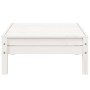 3-Sitzer-Gartensofa mit Fußstütze aus weißem Kiefernholz von , Modulare Sofas für den Außenbereich - Ref: Foro24-838055, Prei...