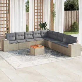 Juego de sofás jardín con cojines beige 10 pzas ratán sintético de , Conjuntos de jardín - Ref: Foro24-3257823, Precio: 624,9...