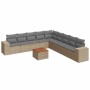 Garden sofa set with beige cushions 10 pieces synthetic rattan by , Garden sets - Ref: Foro24-3257823, Price: 614,06 €, Disco...