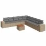 Juego de sofás jardín con cojines beige 10 pzas ratán sintético de , Conjuntos de jardín - Ref: Foro24-3257823, Precio: 623,6...