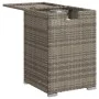 Gray rattan covered table for propane cylinder 40x40x60 cm by , Garden tables - Ref: Foro24-366296, Price: 74,04 €, Discount: %