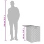 Gray rattan covered table for propane cylinder 40x40x60 cm by , Garden tables - Ref: Foro24-366296, Price: 93,55 €, Discount: %