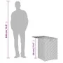 Gray rattan covered table for propane cylinder 40x40x60 cm by , Garden tables - Ref: Foro24-366296, Price: 74,04 €, Discount: %