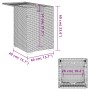 Gray rattan covered table for propane cylinder 40x40x60 cm by , Garden tables - Ref: Foro24-366296, Price: 93,55 €, Discount: %