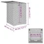 Gray rattan covered table for propane cylinder 40x40x60 cm by , Garden tables - Ref: Foro24-366296, Price: 74,04 €, Discount: %
