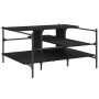 Black engineered wood coffee table 100x100x48.5 cm by , Coffee table - Ref: Foro24-842311, Price: 80,67 €, Discount: %