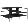 Black engineered wood coffee table 100x100x48.5 cm by , Coffee table - Ref: Foro24-842311, Price: 79,74 €, Discount: %
