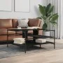 Black engineered wood coffee table 100x100x48.5 cm by , Coffee table - Ref: Foro24-842311, Price: 79,74 €, Discount: %