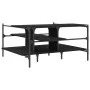Black engineered wood coffee table 100x100x48.5 cm by , Coffee table - Ref: Foro24-842311, Price: 79,74 €, Discount: %