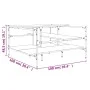 Black engineered wood coffee table 100x100x48.5 cm by , Coffee table - Ref: Foro24-842311, Price: 79,74 €, Discount: %