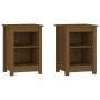 Nachttische 2 Stück honigbraunes Kiefernholz 40x35x55 cm von vidaXL, Nachttische - Ref: Foro24-820963, Preis: 96,84 €, Rabatt: %