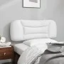 Cabecero de cama acolchado cuero sintético blanco 100 cm de , Cabeceros y pies de cama - Ref: Foro24-374557, Precio: 51,16 €,...