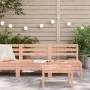 Garden sofas without armrests 2 pcs solid wood Douglas by , Modular outdoor sofas - Ref: Foro24-838003, Price: 91,43 €, Disco...