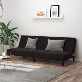 2-seater black velvet sofa bed by , Sofas - Ref: Foro24-375932, Price: 233,98 €, Discount: %