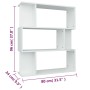 Sperrholz Regal/Trennwand weiß 80x24x96 cm von vidaXL, Bücherregale und Regale - Ref: Foro24-800081, Preis: 50,63 €, Rabatt: %