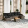 8-piece garden sofa set and gray synthetic rattan cushions by , Modular outdoor sofas - Ref: Foro24-3224254, Price: 414,82 €,...