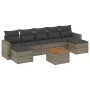 8-piece garden sofa set and gray synthetic rattan cushions by , Modular outdoor sofas - Ref: Foro24-3224254, Price: 414,82 €,...
