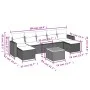 8-piece garden sofa set and gray synthetic rattan cushions by , Modular outdoor sofas - Ref: Foro24-3224254, Price: 414,82 €,...