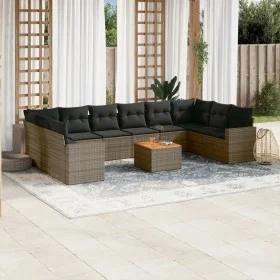 11-piece garden sofa set and gray synthetic rattan cushions by , Modular outdoor sofas - Ref: Foro24-3224296, Price: 630,05 €...