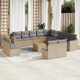 14-piece garden sofa set with beige synthetic rattan cushions by , Modular outdoor sofas - Ref: Foro24-3224379, Price: 854,79...