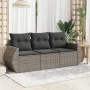3-piece garden sofa set and gray synthetic rattan cushions by , Garden sets - Ref: Foro24-3253397, Price: 226,91 €, Discount: %