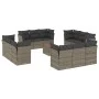 Garden sofa set with cushions 13 pieces gray synthetic rattan by , Garden sets - Ref: Foro24-3223540, Price: 835,17 €, Discou...