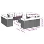 Garden sofa set with cushions 13 pieces gray synthetic rattan by , Garden sets - Ref: Foro24-3223540, Price: 835,17 €, Discou...