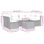 7-piece garden sofa set with gray PE rattan cushions by , Garden sets - Ref: Foro24-3223561, Price: 387,04 €, Discount: %