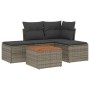 Garden sofa set with cushions 5 pieces gray synthetic rattan by , Garden sets - Ref: Foro24-3223589, Price: 246,61 €, Discoun...