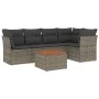 6-teiliges Gartenmöbel-Set und graue synthetische Rattankissen von , Gartensets - Ref: Foro24-3223631, Preis: 347,68 €, Rabat...