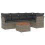 6-teiliges Gartenmöbel-Set und graue synthetische Rattankissen von , Gartensets - Ref: Foro24-3223631, Preis: 343,00 €, Rabat...