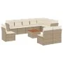 11-piece garden sofa set with beige synthetic rattan cushions by , Garden sets - Ref: Foro24-3223699, Price: 688,21 €, Discou...
