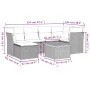 7-piece garden sofa set and beige synthetic rattan cushions by , Garden sets - Ref: Foro24-3223748, Price: 456,47 €, Discount: %