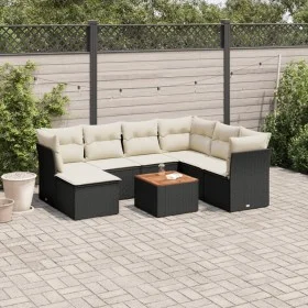 8-piece garden sofa set and black synthetic rattan cushions by , Garden sets - Ref: Foro24-3223760, Price: 452,02 €, Discount: %