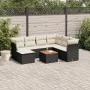 Set de sofás de jardín 8 piezas y cojines ratán sintético negro de , Conjuntos de jardín - Ref: Foro24-3223760, Precio: 452,0...