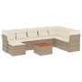 9-piece garden sofa set with beige synthetic rattan cushions by , Garden sets - Ref: Foro24-3223783, Price: 544,94 €, Discoun...