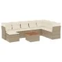 9-piece garden sofa set with beige synthetic rattan cushions by , Garden sets - Ref: Foro24-3223783, Price: 576,69 €, Discoun...