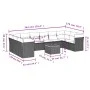 11-piece garden sofa set and black synthetic rattan cushions by , Garden sets - Ref: Foro24-3223830, Price: 637,07 €, Discoun...