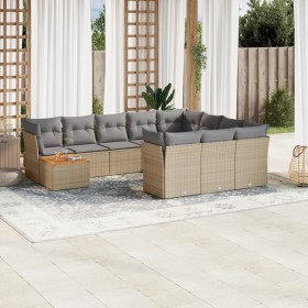11-piece garden sofa set with beige synthetic rattan cushions by , Garden sets - Ref: Foro24-3223847, Price: 653,79 €, Discou...
