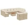 Garden sofa set with cushions 13 pieces beige synthetic rattan by , Garden sets - Ref: Foro24-3223916, Price: 882,15 €, Disco...