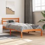Estructura de cama madera maciza de pino marrón cera 90x190 cm de , Camas y somieres - Ref: Foro24-844138, Precio: 69,95 €, D...