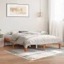 Estructura de cama madera maciza pino marrón cera 140x190 cm de , Camas y somieres - Ref: Foro24-844167, Precio: 105,45 €, De...