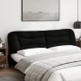 Padded black fabric headboard 200 cm by , Headboards and footboards - Ref: Foro24-374618, Price: 85,31 €, Discount: %