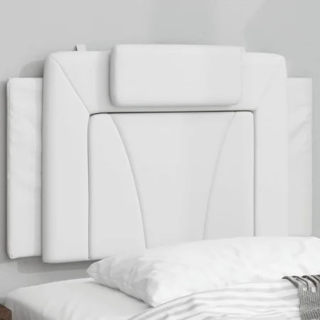White synthetic leather padded bed headboard 90 cm by , Headboards and footboards - Ref: Foro24-374768, Price: 43,08 €, Disco...